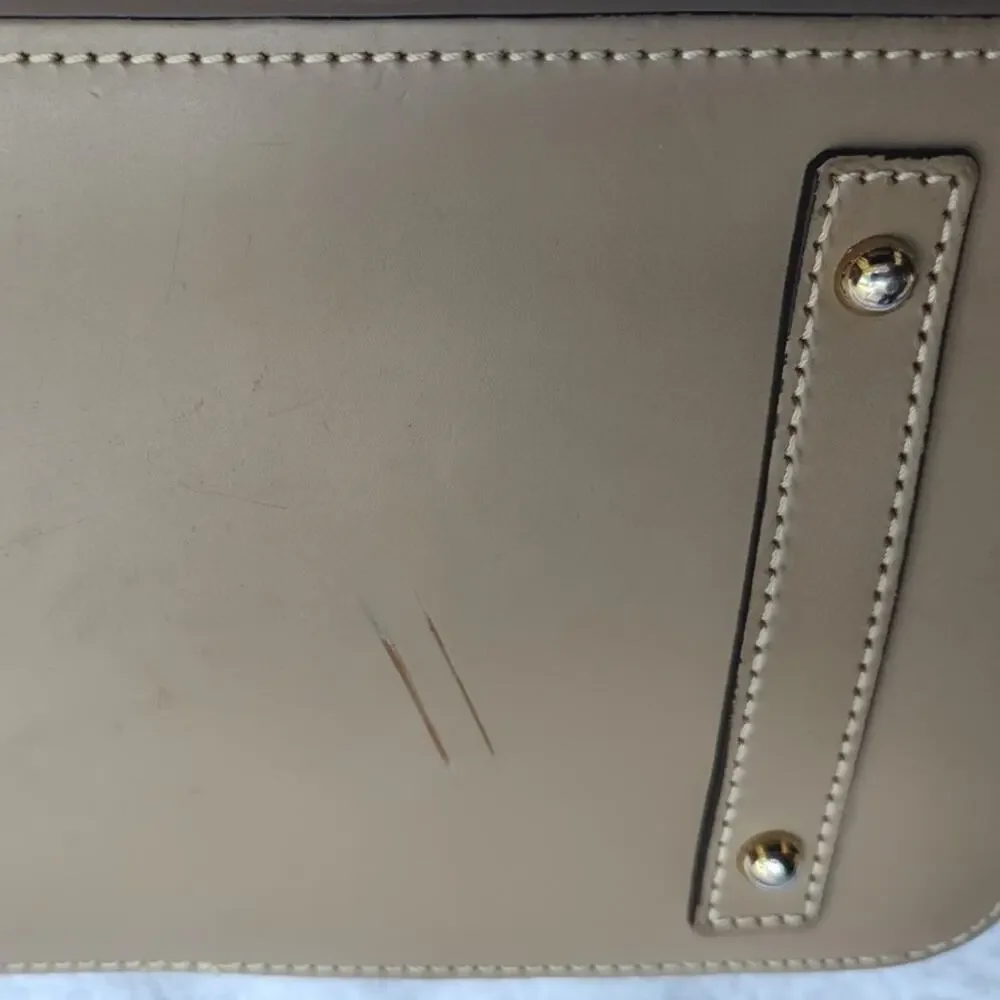 Dooney & Bourke Taupe Leather Handbag Purse